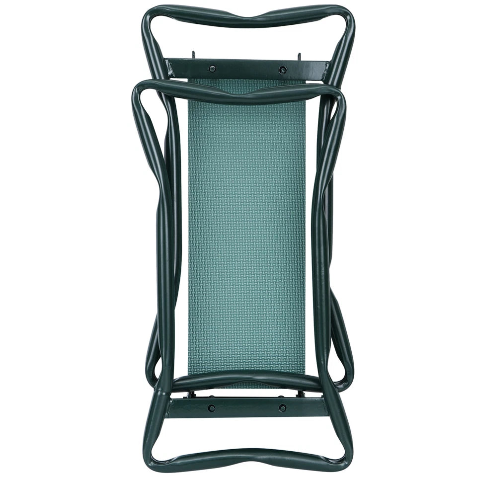 Foldable Garden Kneeler Bench with Cushion Seat Pad and Tool Pouch
